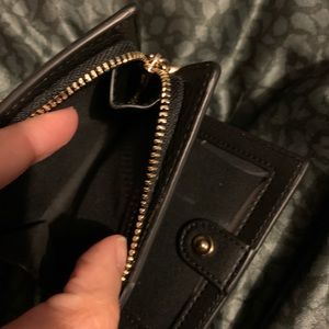 Black COACH snap wallet!